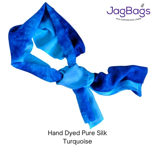 JagBag Long Silk Scarf - Turquoise